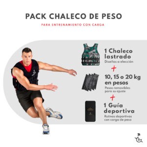 Pack Chaleco de Peso FULL (Chaleco + Cargas + Guía Digital de Entrenamiento) SOLO RESERVA
